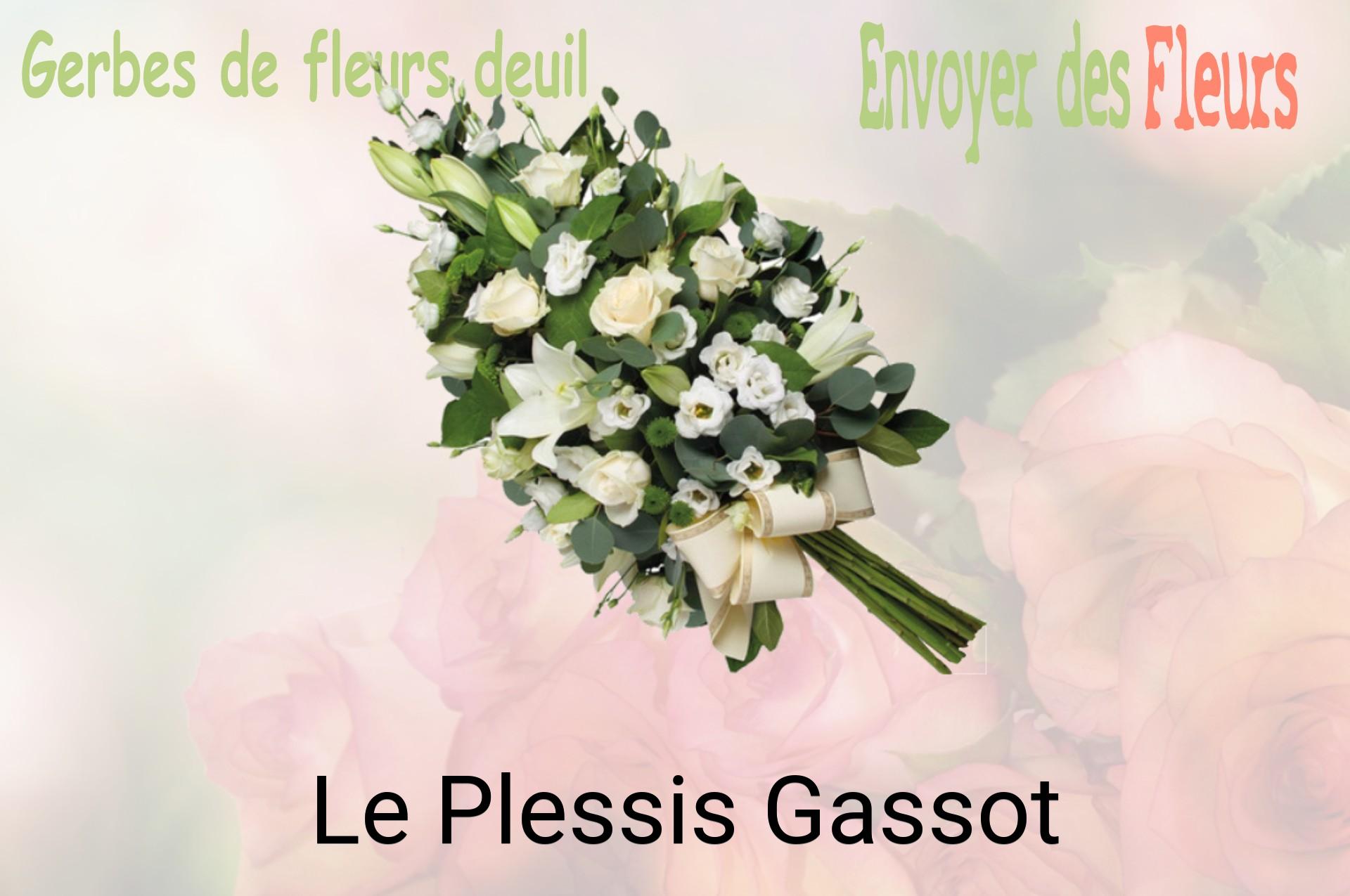 Gerbe de fleurs de deuil livrée à Le Plessis-Gassot